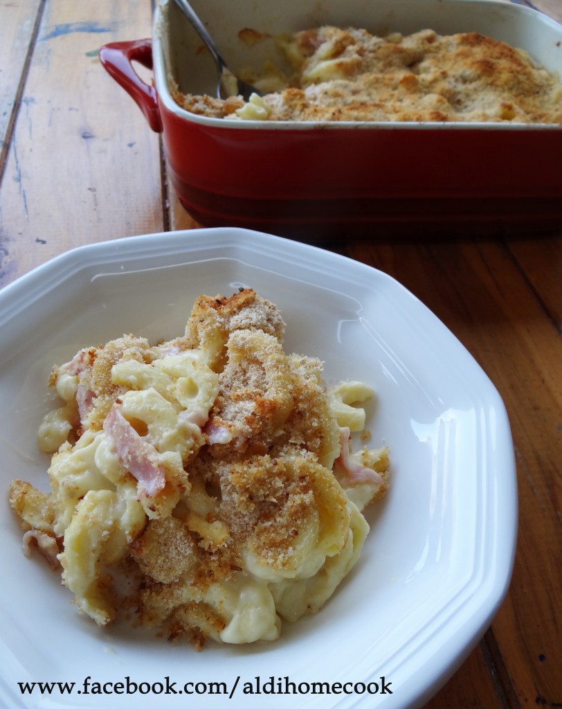 Cheesy Ham & Macaroni Bake AldiMum