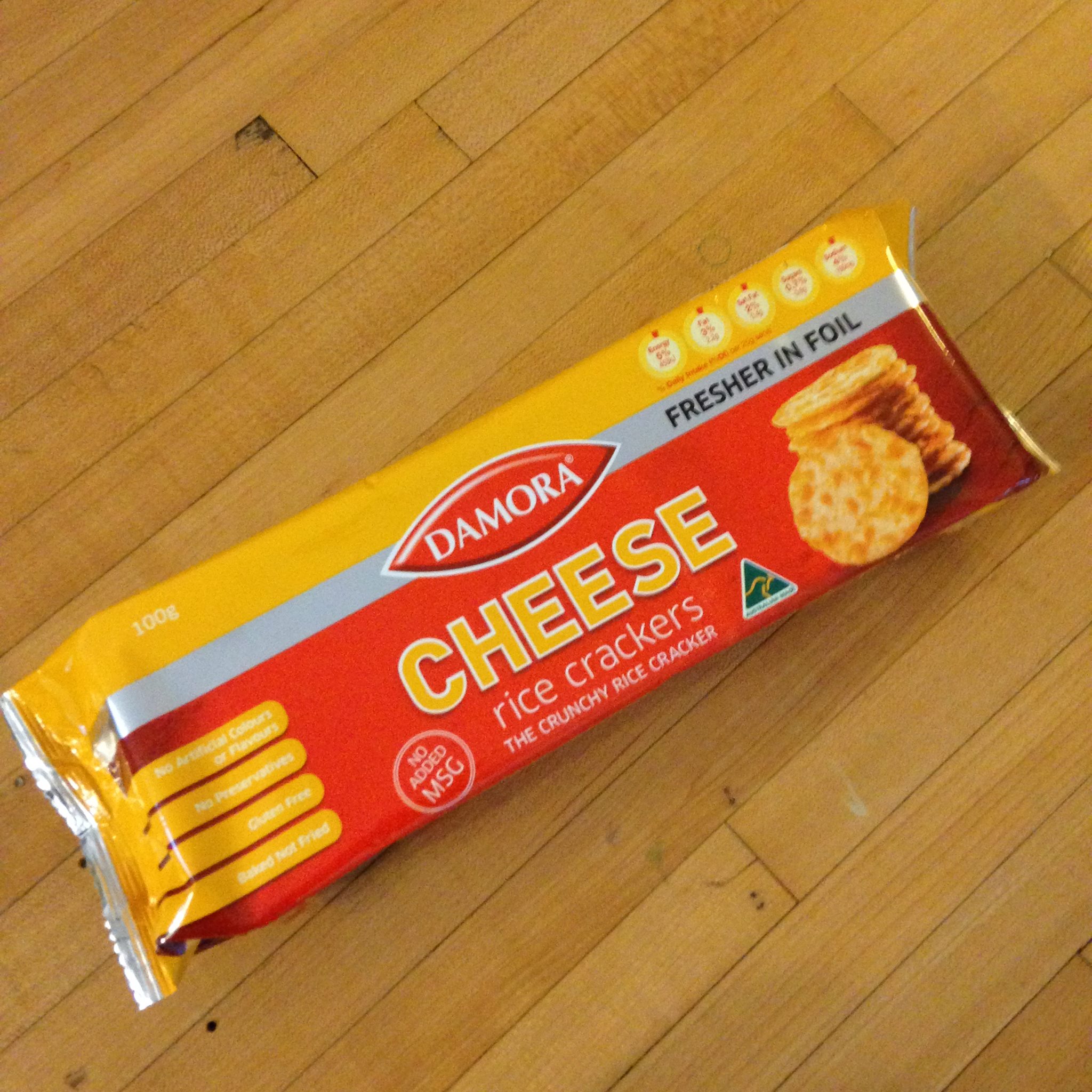 Damora Cheese Flavoured Rice Crackers AldiMum