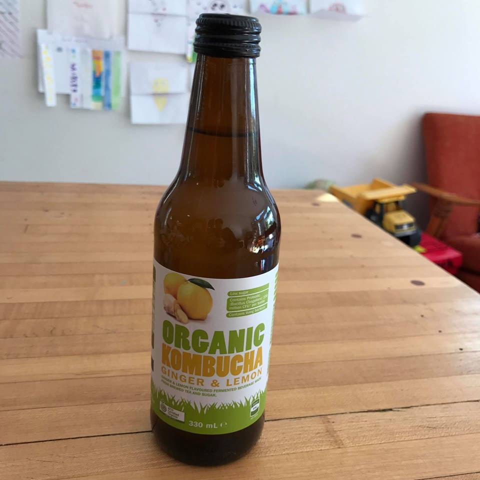 Organic Kombucha Ginger and Lemon Aldi Mum
