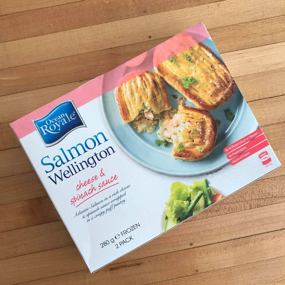 Aldi shop frozen salmon